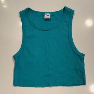 TNA Ribbed Crop Tank Top